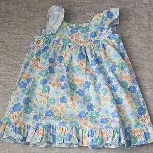 Charming Floral Kids Dress with Ruffles